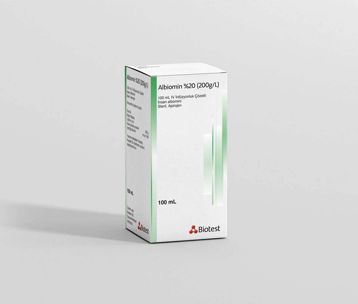 ALBİOMİN %20 100 mL IV İnfüzyonluk Çözelti